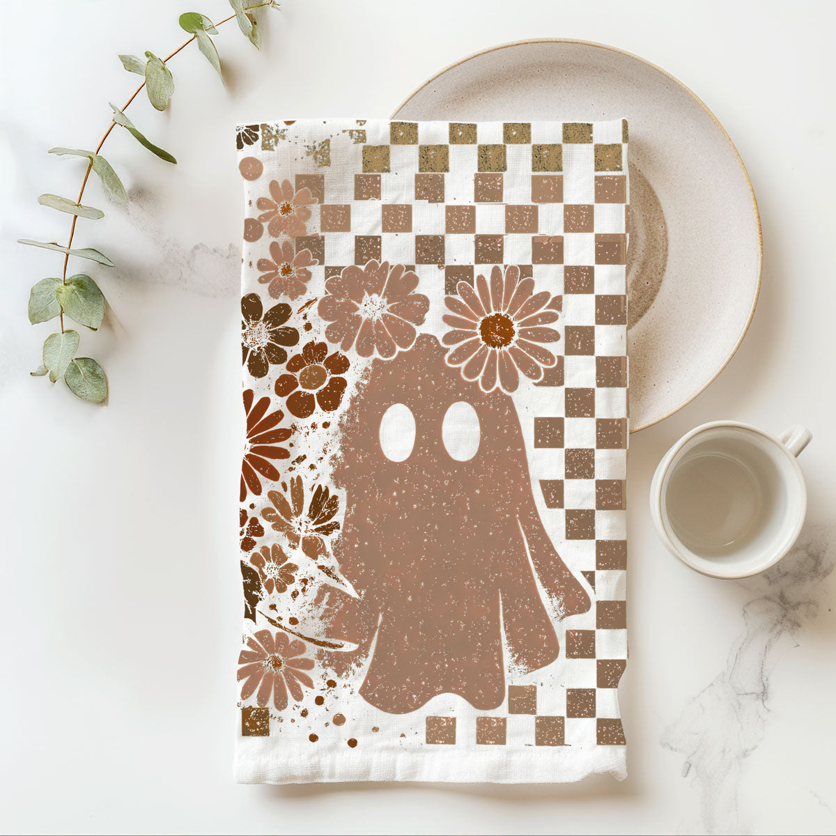 Retro Halloween Dish Towels