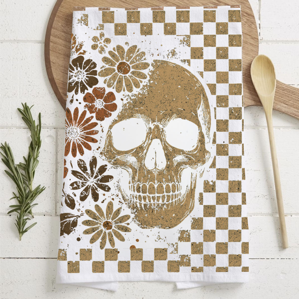 Retro Halloween Dish Towels