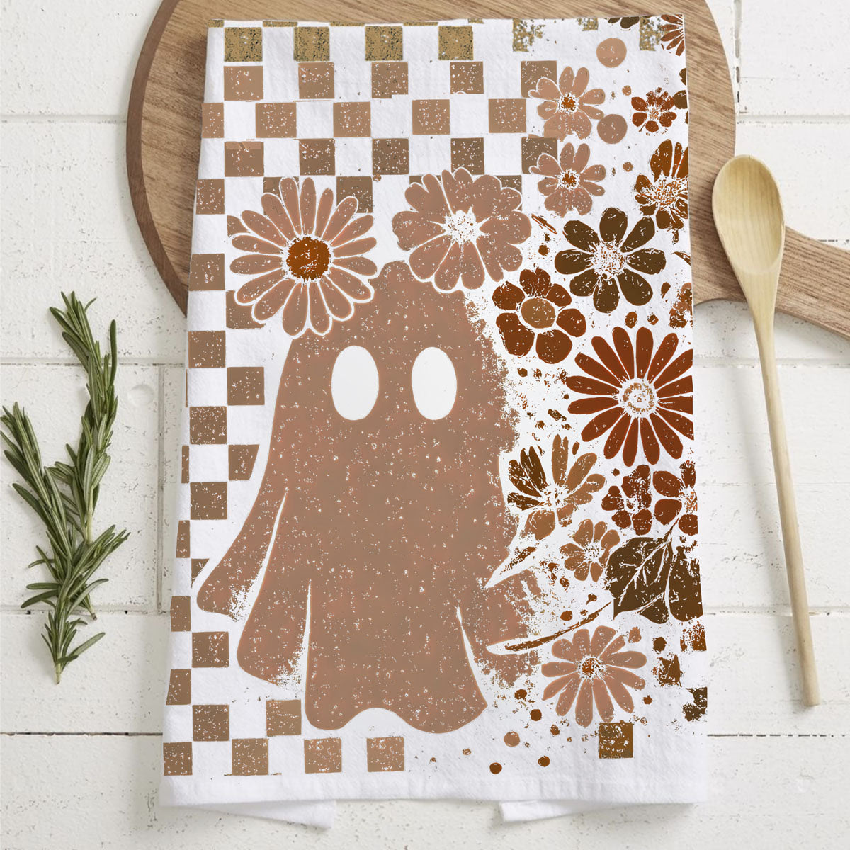 Retro Halloween Dish Towels