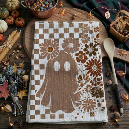 Retro Halloween Dish Towels