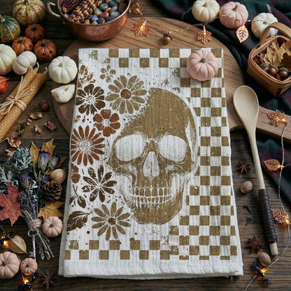 Retro Halloween Dish Towels