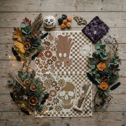 Retro Halloween Dish Towels