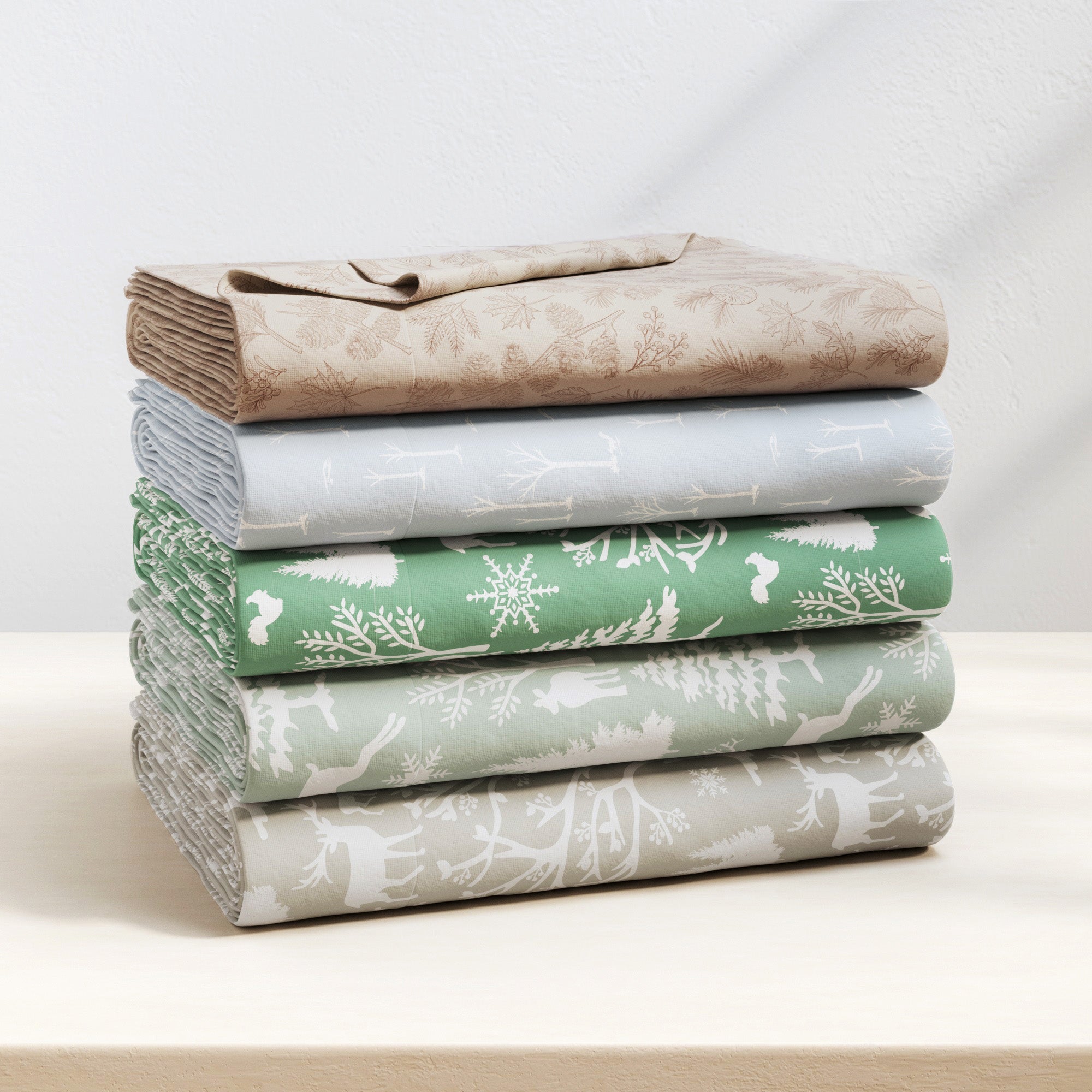 Turkish Cotton Flannel Sheet Sets - Elevated Lodge Collection
