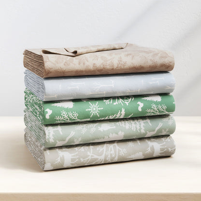 Turkish Cotton Flannel Sheet Sets - Elevated Lodge Collection