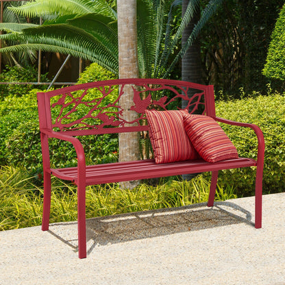 Garden Bench in Red