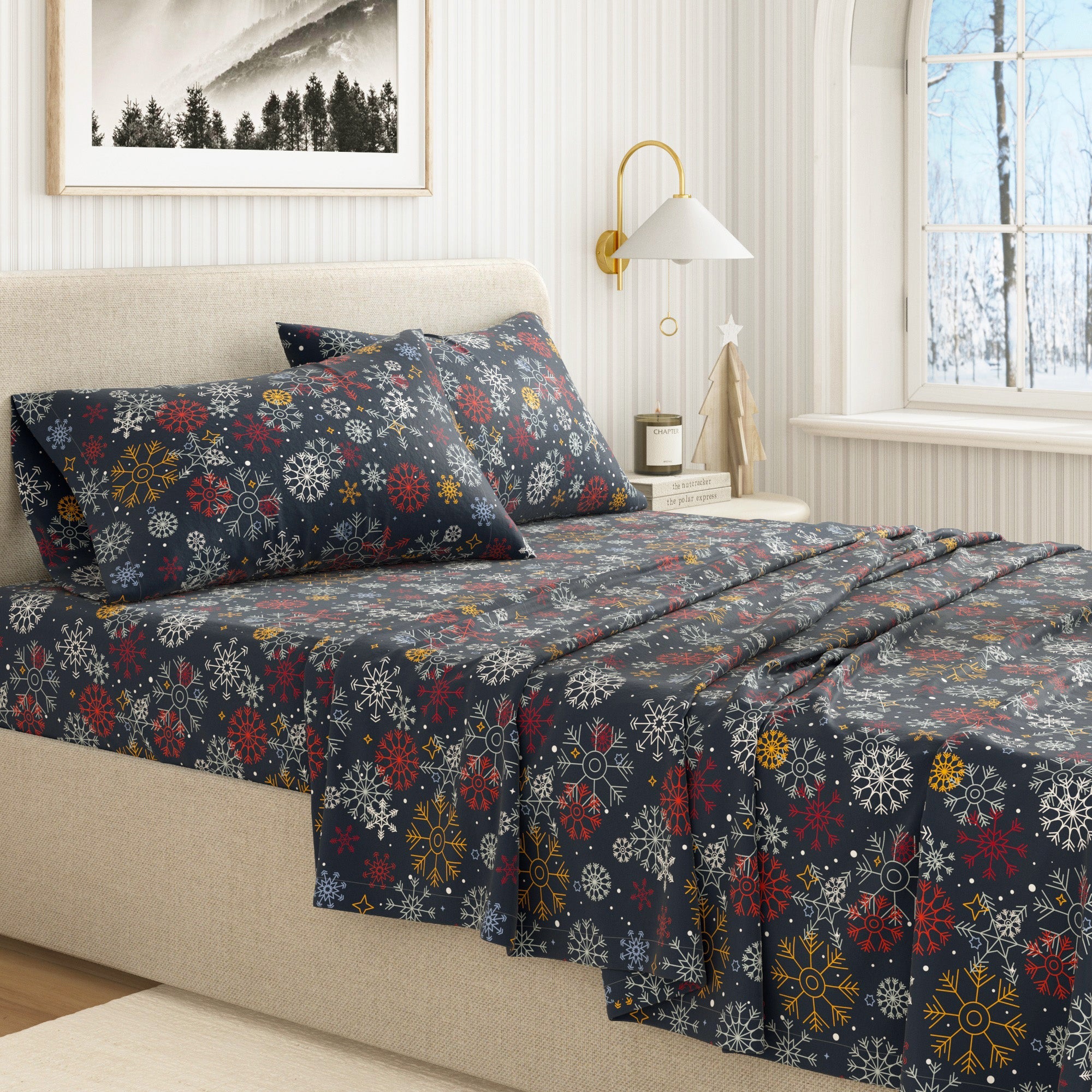 Turkish Cotton Flannel Sheet Sets - Lakeview Collection