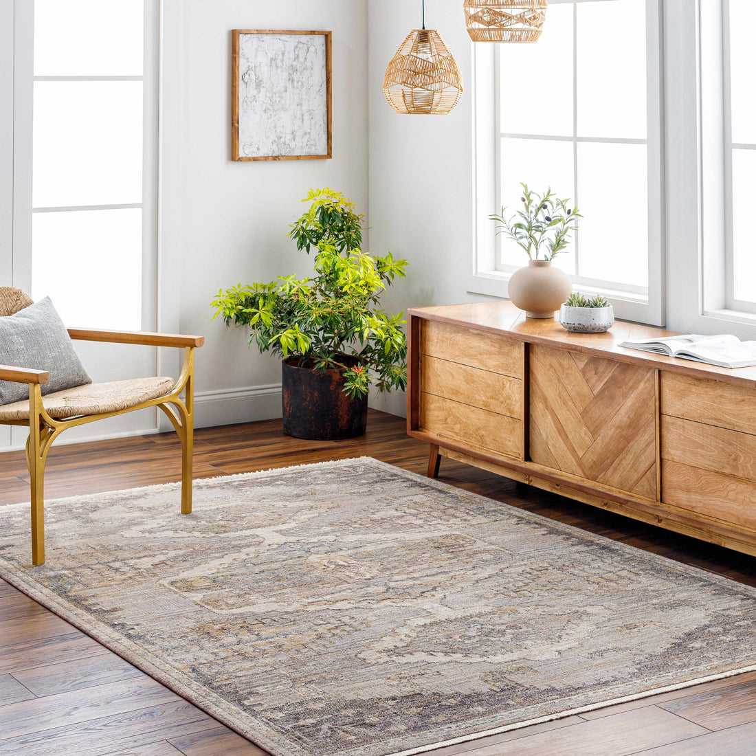 Clegg Luxe Rug with Fringes