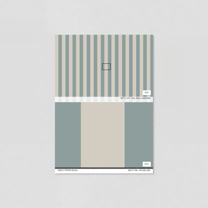 Simply Stripes (Blue) Wallpaper