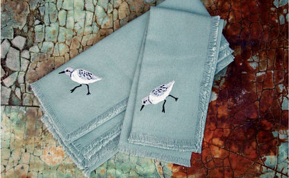 Sandpiper Bird Napkins - Set of 4