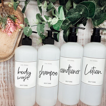 16oz Plastic Bottles - White|White Label