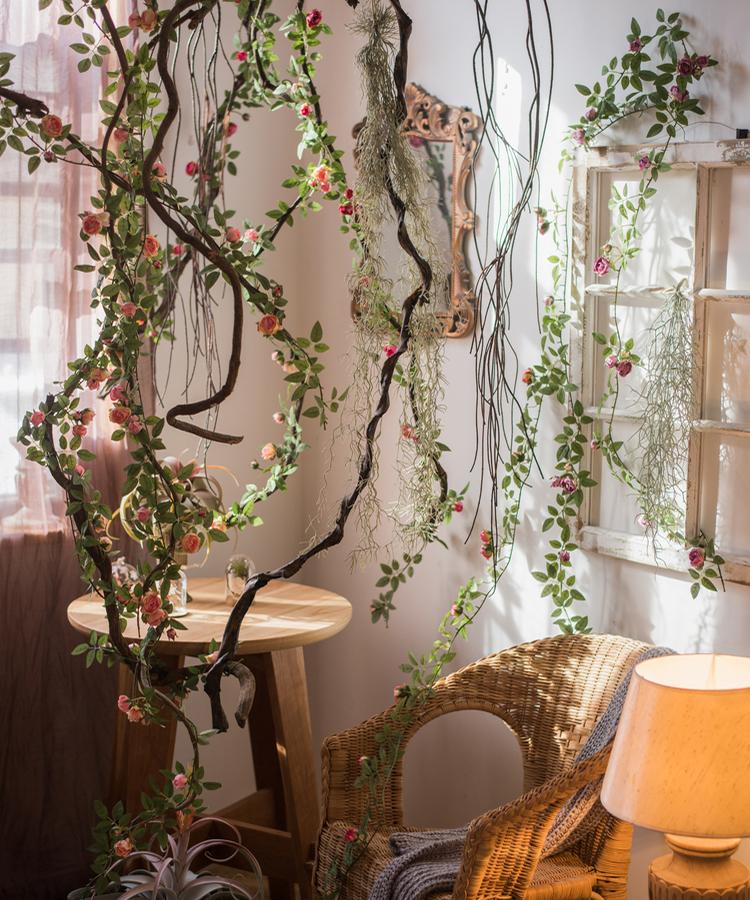 Artificial Silk Rose Vines - 57"