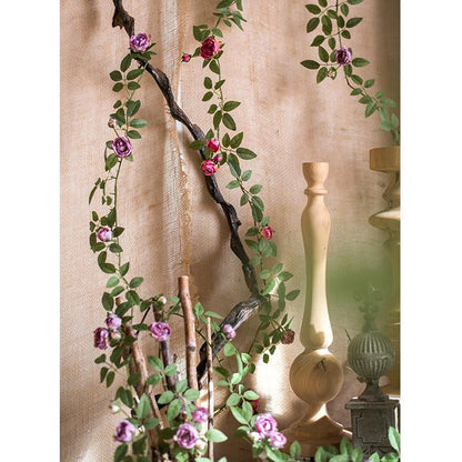 Artificial Silk Rose Vines - 57"