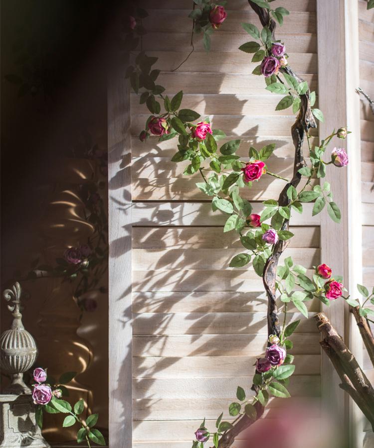 Artificial Silk Rose Vines - 57"