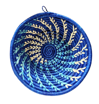 Small Woven Raffia African Baskets - Multiple Colors