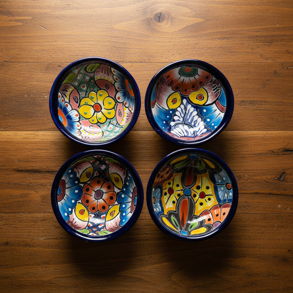 Small Talavera Salsa Bowl | Handmade Mexican Sauce Dish