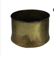 Old Brass Metal Planters - 3 Size Options