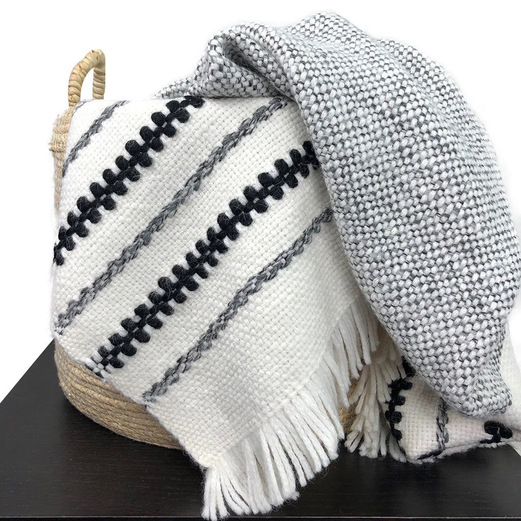 Chunky Snow Cuzco Alpaca Throw