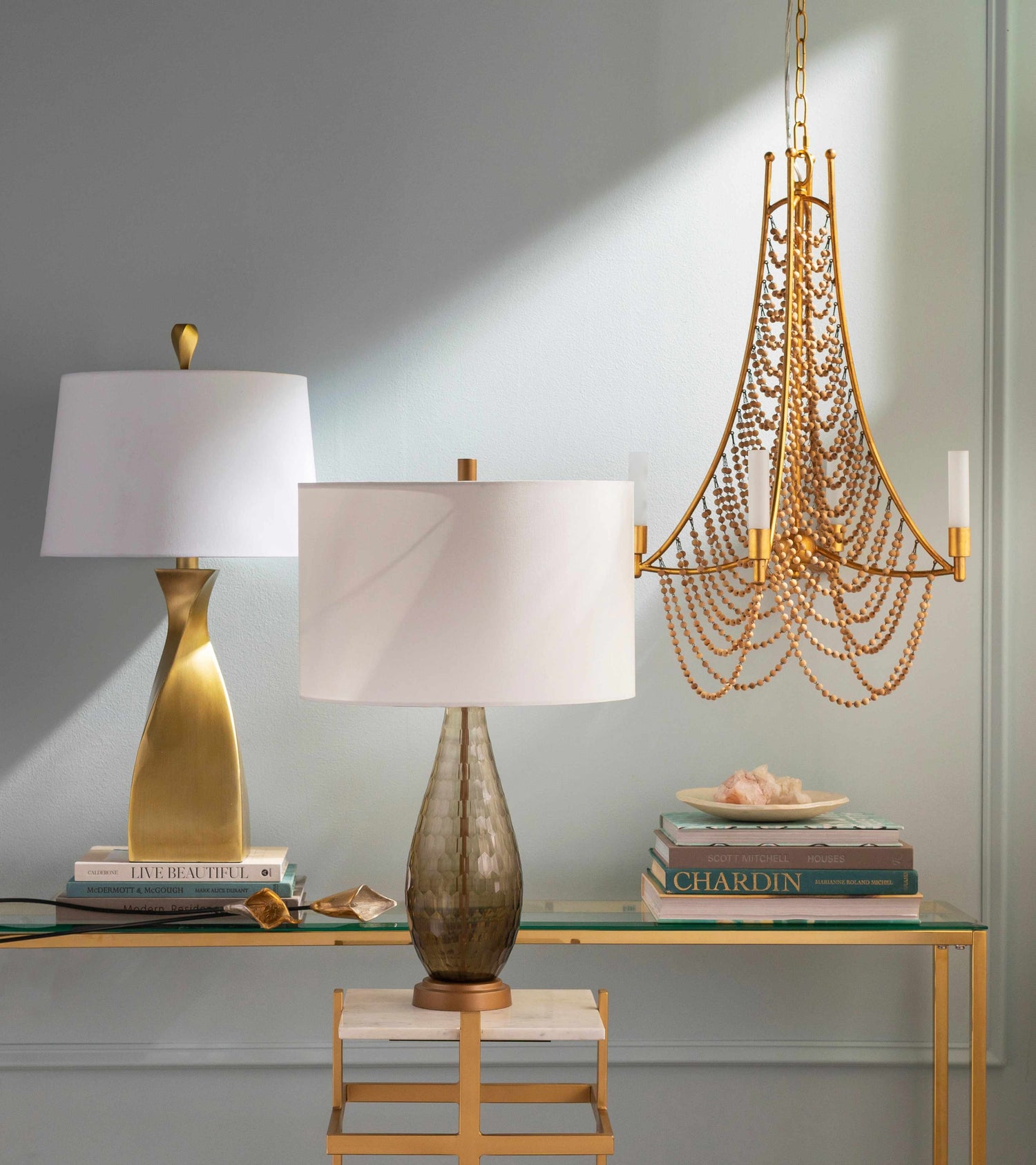 Stillington Gold Glam Ceiling Light
