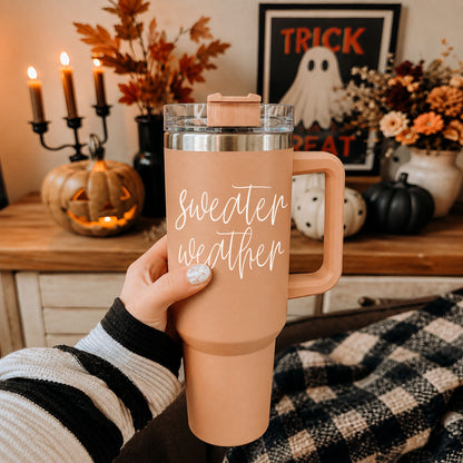 Sweater Weather 40oz Insulated Tumbler