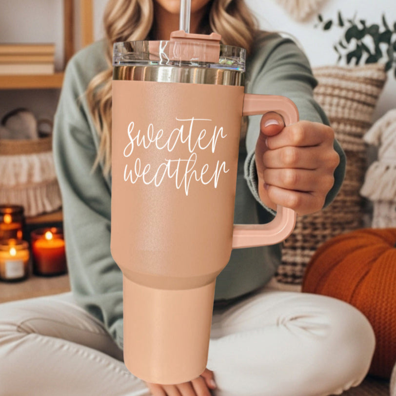Sweater Weather 40oz Insulated Tumbler