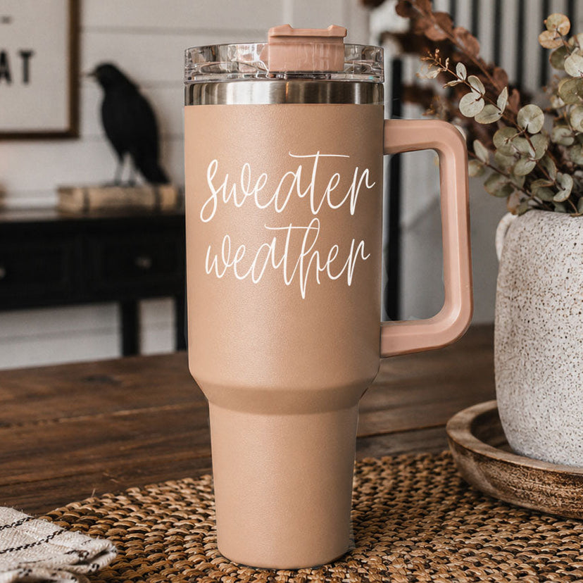 Sweater Weather 40oz Insulated Tumbler