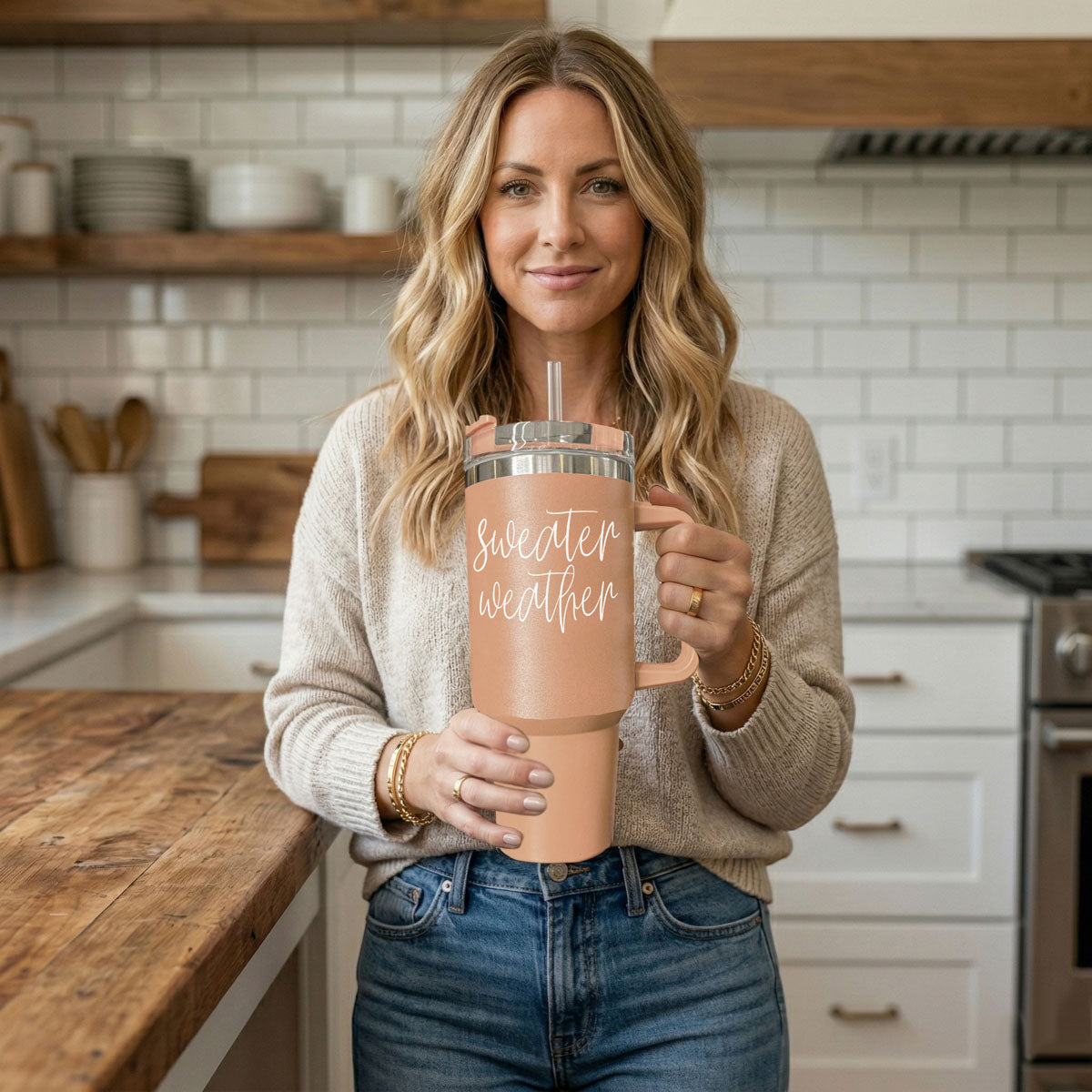 Sweater Weather 40oz Insulated Tumbler