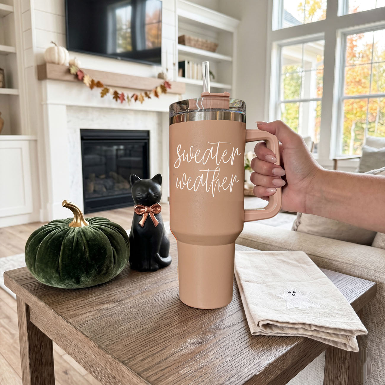 Sweater Weather 40oz Insulated Tumbler