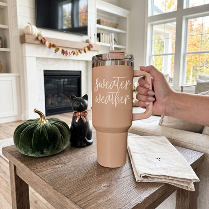 Sweater Weather 40oz Insulated Tumbler
