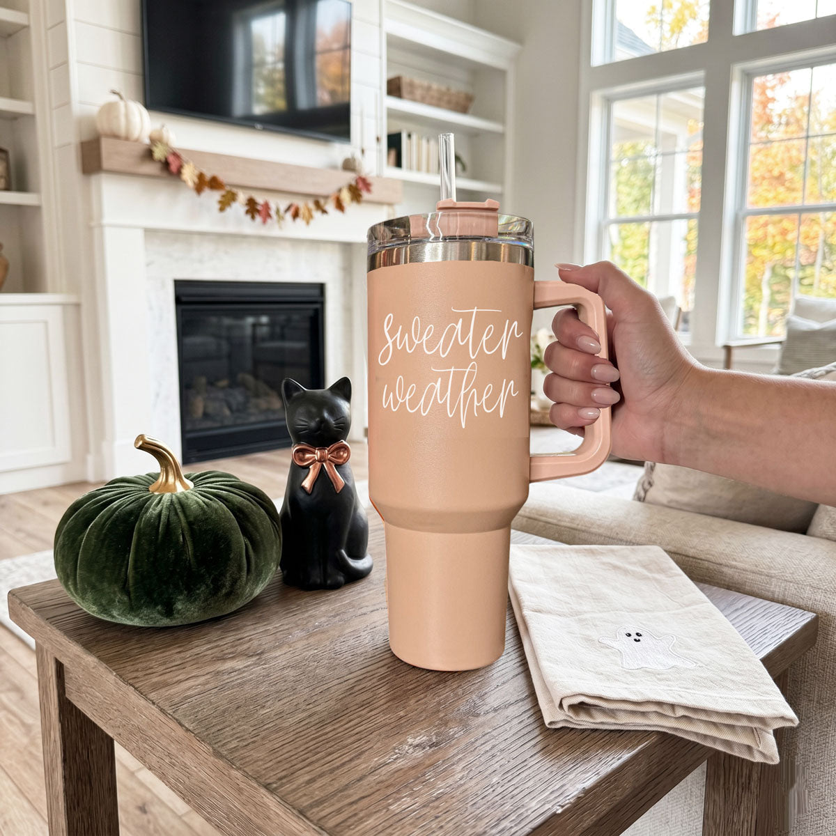 Sweater Weather 40oz Insulated Tumbler