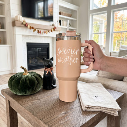 Sweater Weather 40oz Insulated Tumbler