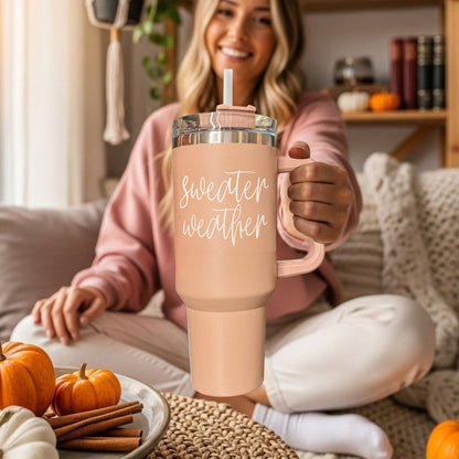 Sweater Weather 40oz Insulated Tumbler