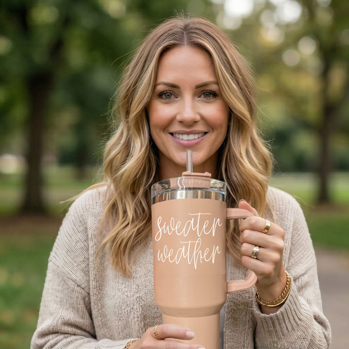 Sweater Weather 40oz Insulated Tumbler