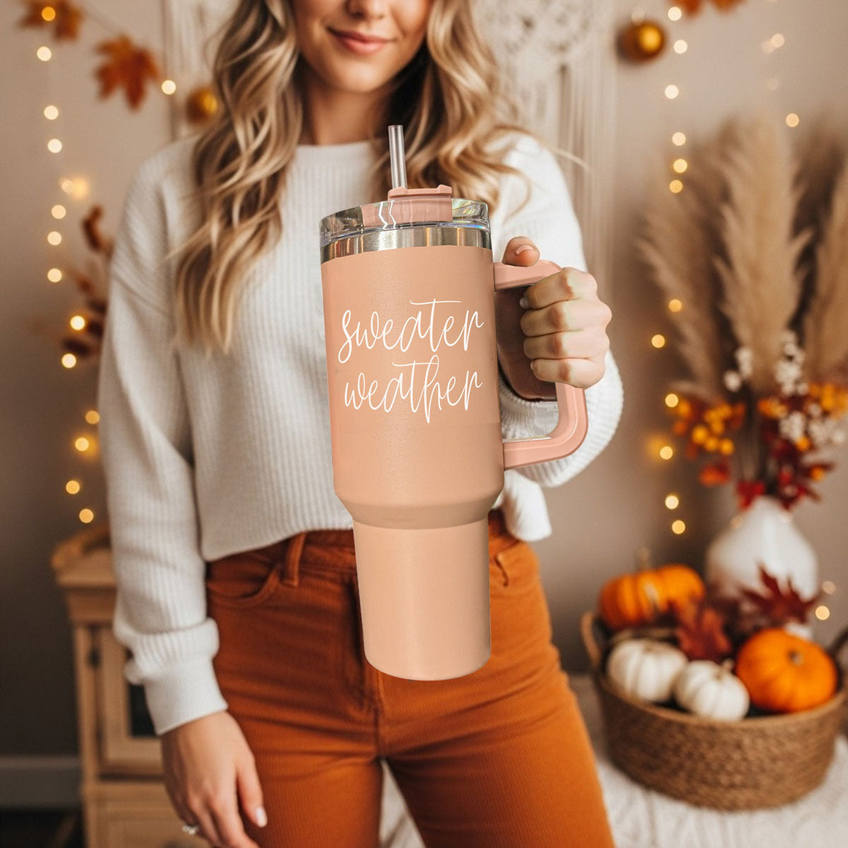 Sweater Weather 40oz Insulated Tumbler