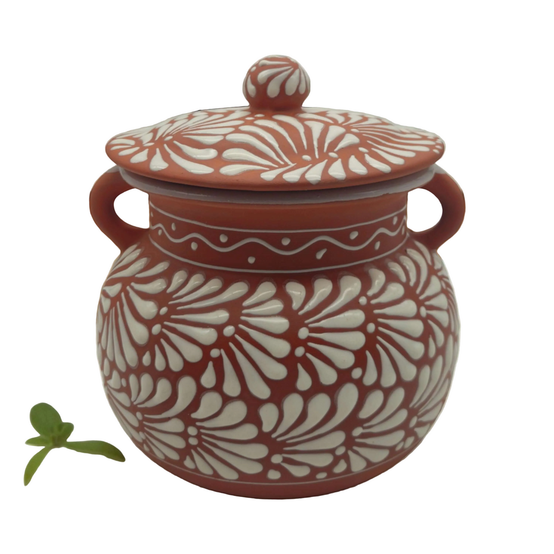 Talavera Frijolero Bean Pot with Lid | Mexican Clay Pot