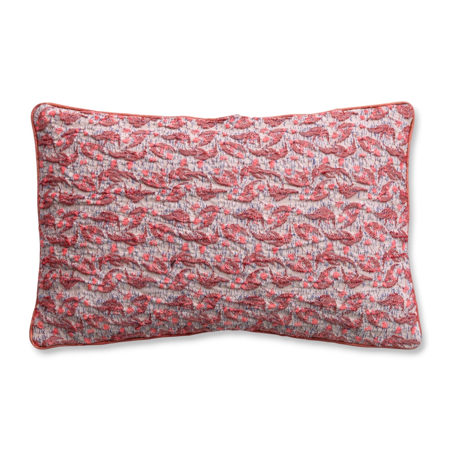 Textured Woven Pattern Lumbar Pillow