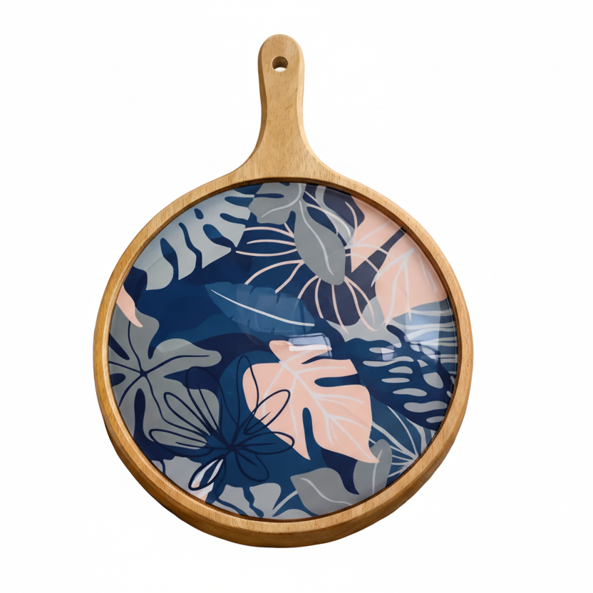 Charcuterie Board/Serving Platter - Floral