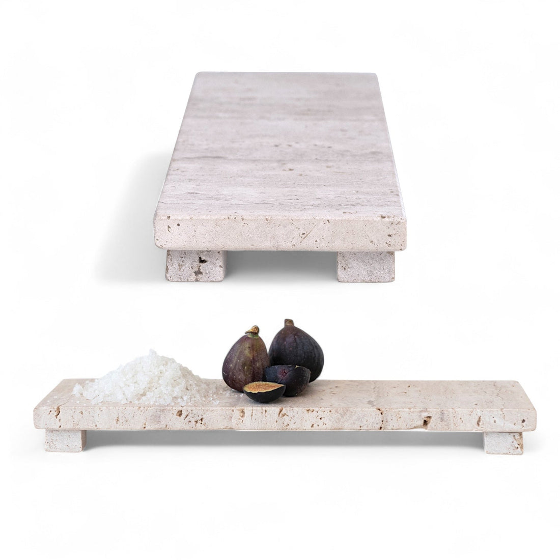 Travertine Stone Footed Cheese &amp; Serving Board