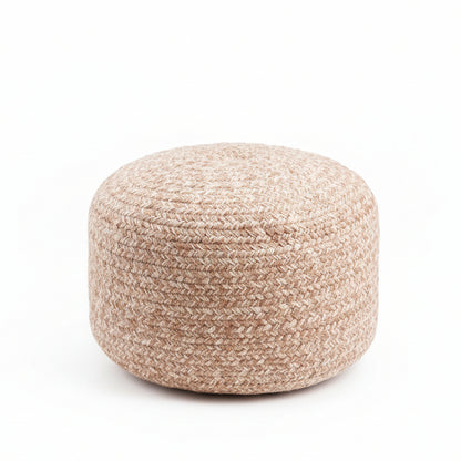 Tonanitla Natural Fiber Blush Knitted Pouf