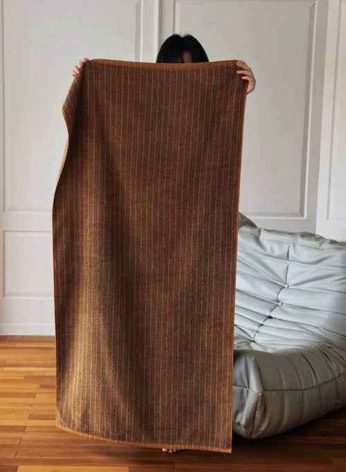 Ultra Soft Absorbent Retro Stripe Bath Towel - 100% Organic Cotton
