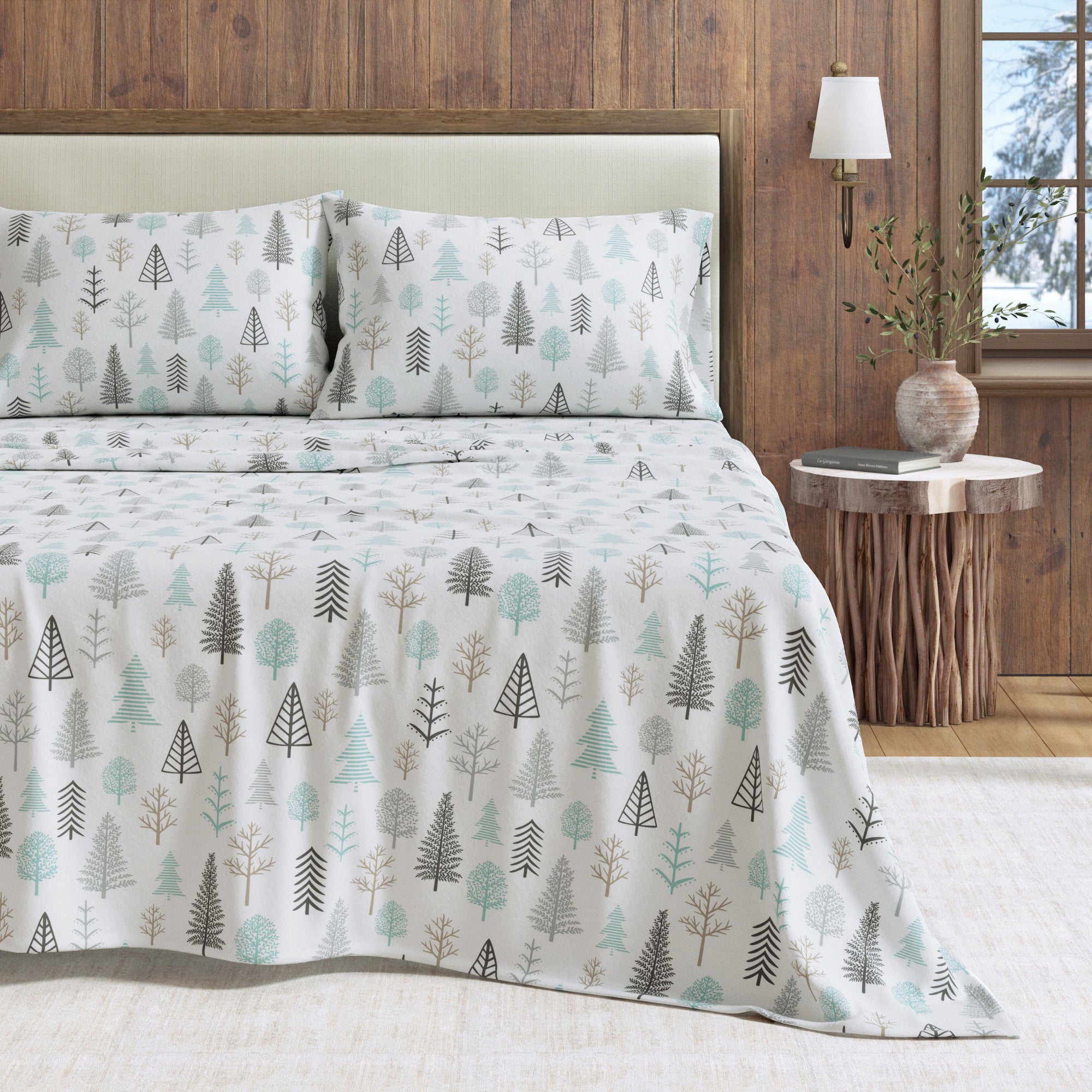 Turkish Cotton Flannel Sheet Sets - Lakeview Collection