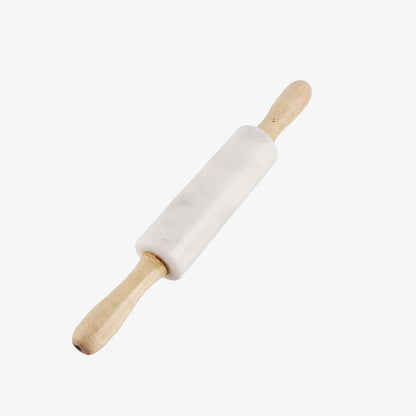 Vivace White Marble/Wood Rolling Pin