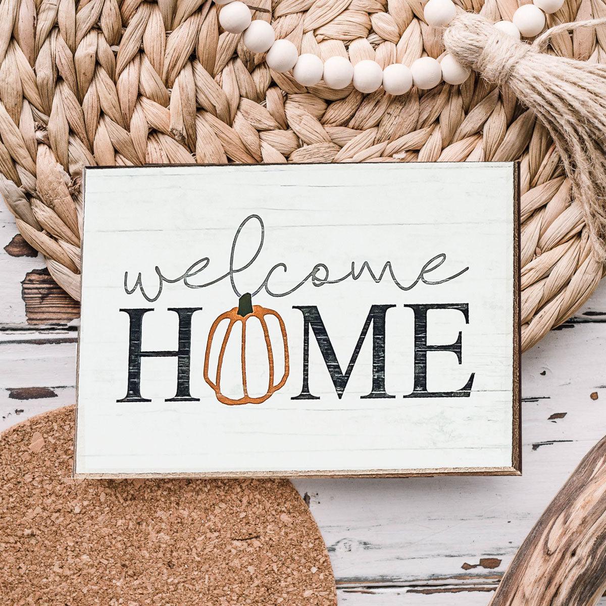 Welcome Home Wooden Sign