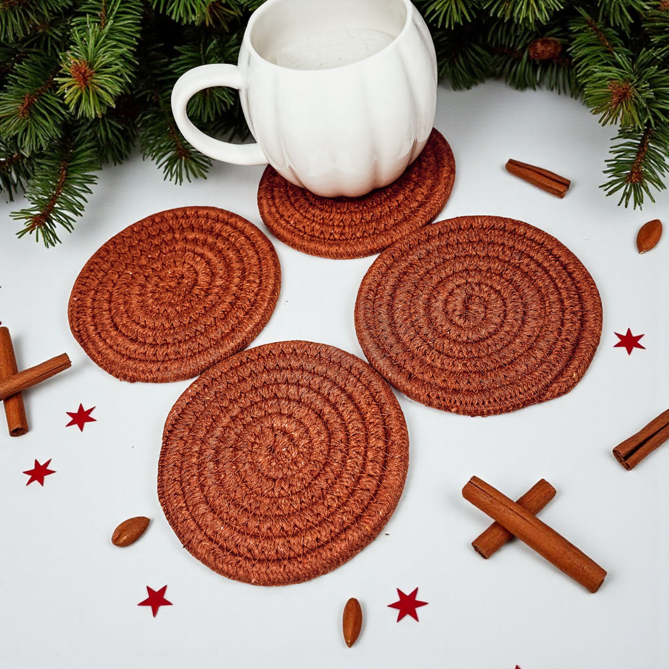 Fall Fabric Coasters