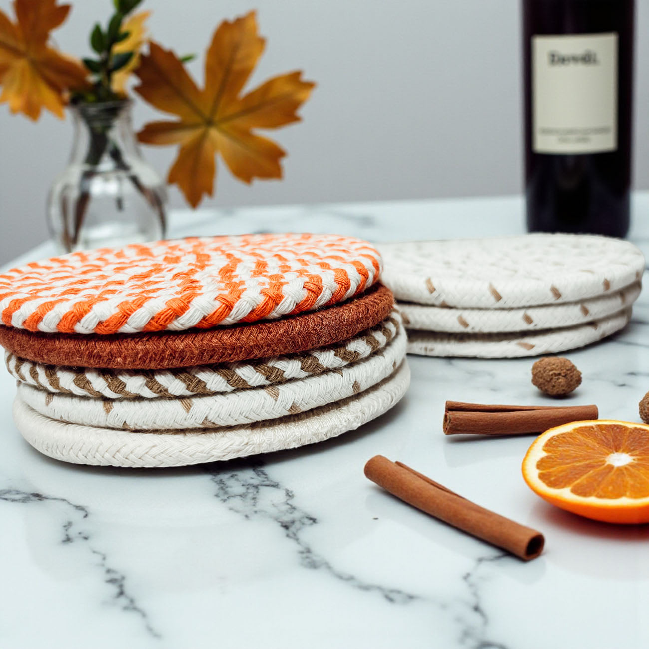 Fall Fabric Coasters