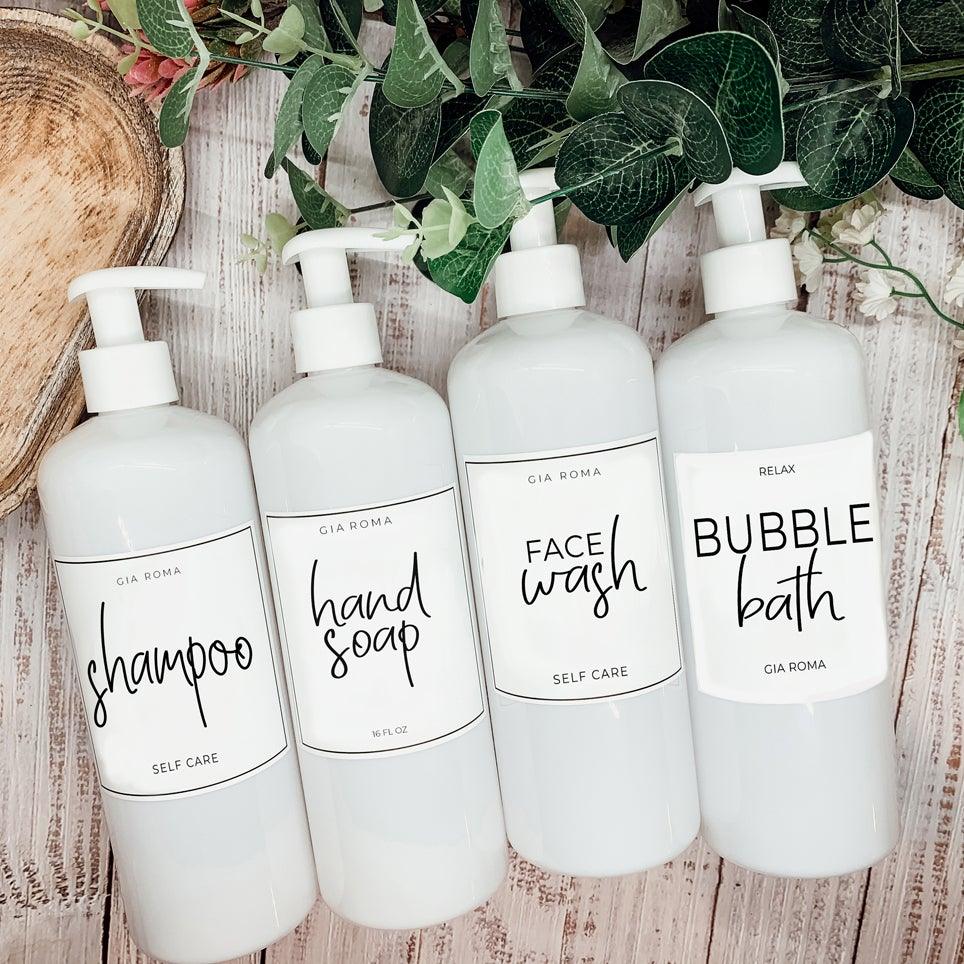 16oz Plastic Bottles - White|White Label