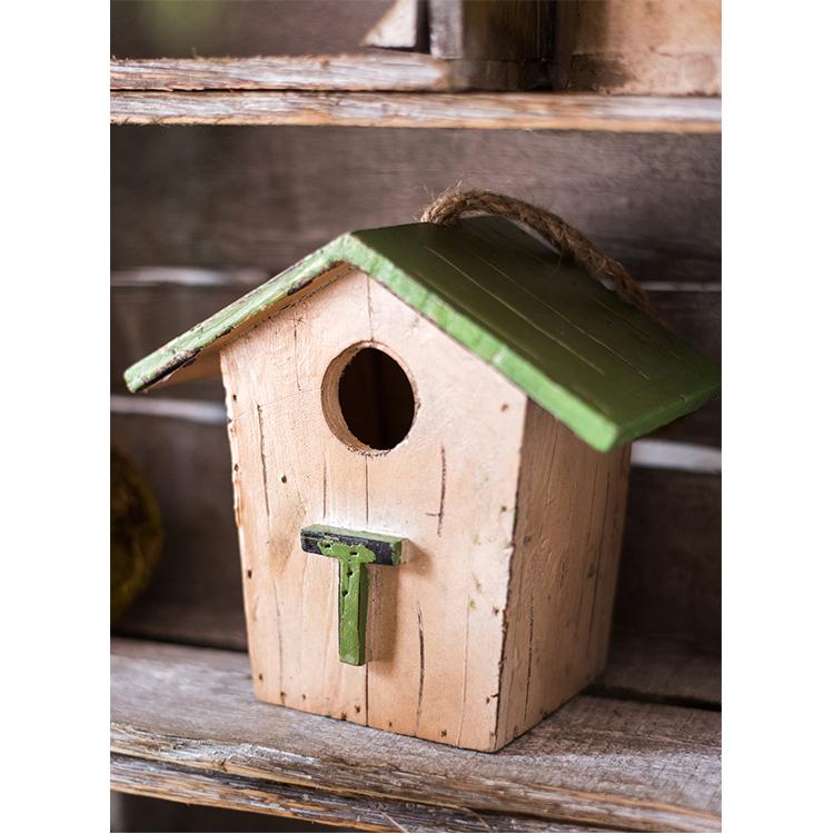 Wood Craft Bird House Ornaments