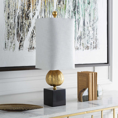 Watsonville Gold &amp; Blac Resin Table Lamp