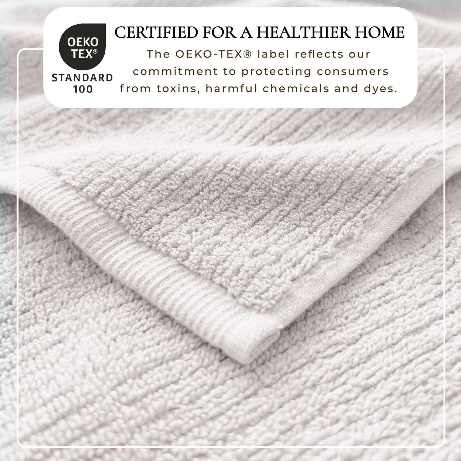 Turkish Cotton Ribbed 6-Piece Bath Towel Set - Georgiana Collection