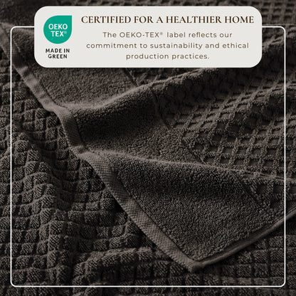 Cotton Diamond Waffle Weave Bath Towel Set - Grayson Collection