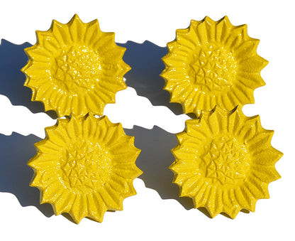Yellow Sunflower Napkin Rings - Set of 4
